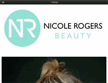 Tablet Screenshot of nicolerogersmakeup.com